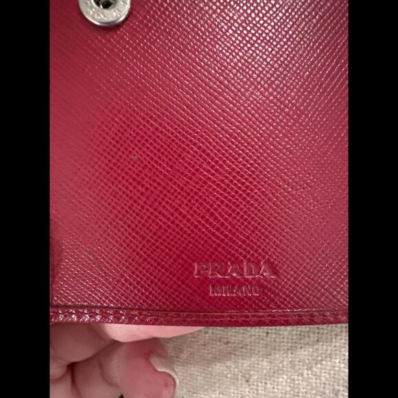Prada Red Saffiano Wallet - Picture 8 of 9